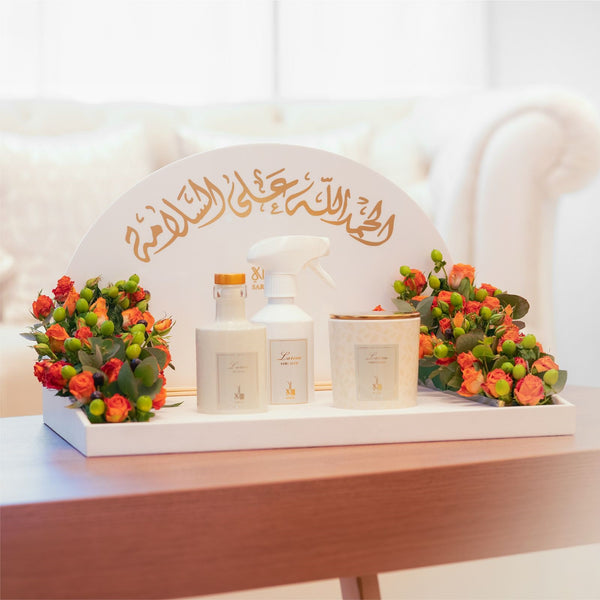 Tray Lareen Collection with flower